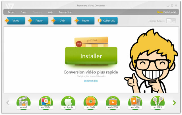 Interface Freemake Video Converter