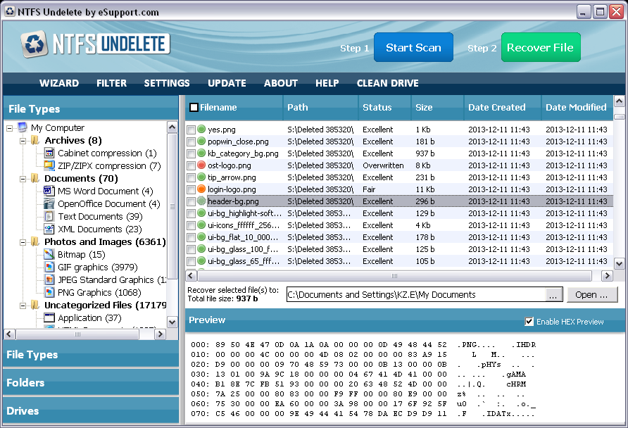 ntfs undelete : Récupération de données