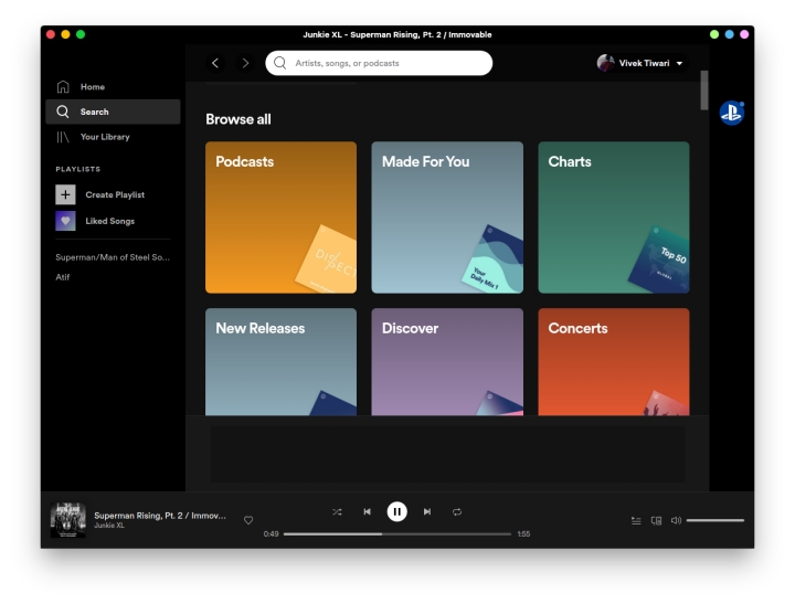 Client de bureau officiel Spotify pour Linux