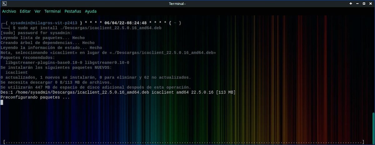 Citrix Workspace Linux de MilagrOS - Pantallazo 1