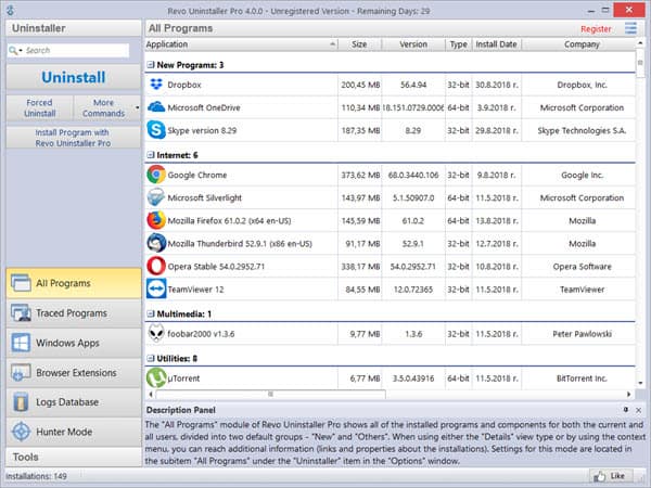 Revo Uninstaller pro