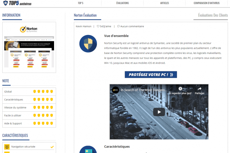 Top 5 des antivirus
