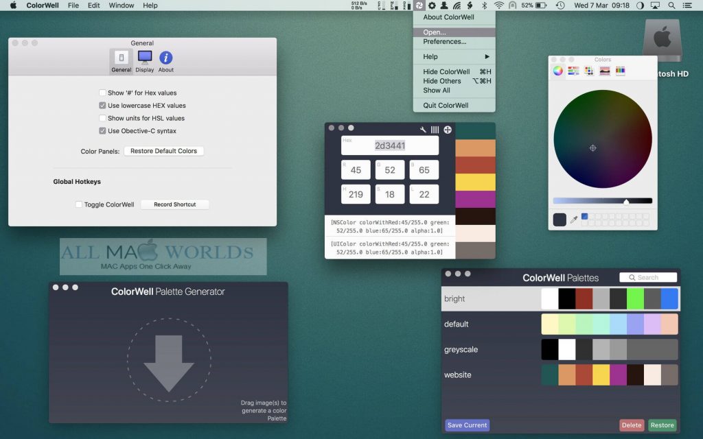 ColorWell 7 Téléchargement gratuit pour macOS