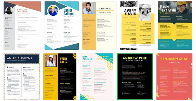 Canva CV facile