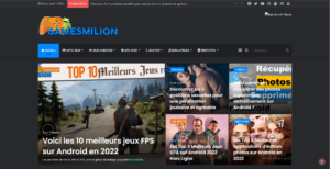 gamesmilion.com Première apercu du site 