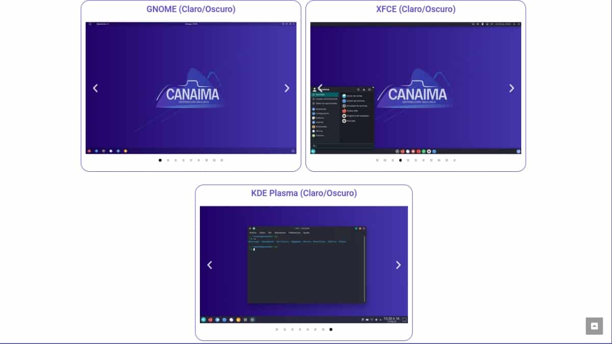 Estilos visuels de Canaima Imawari 7.0