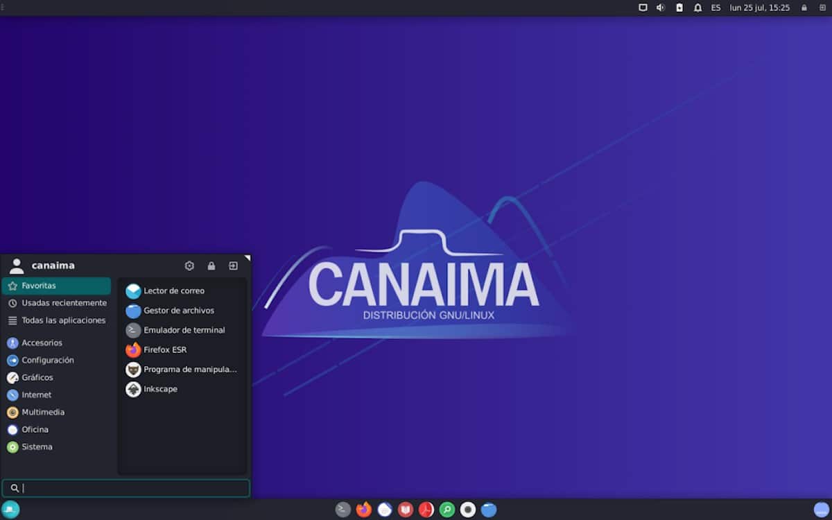 Canaima Imawari avec XFCE