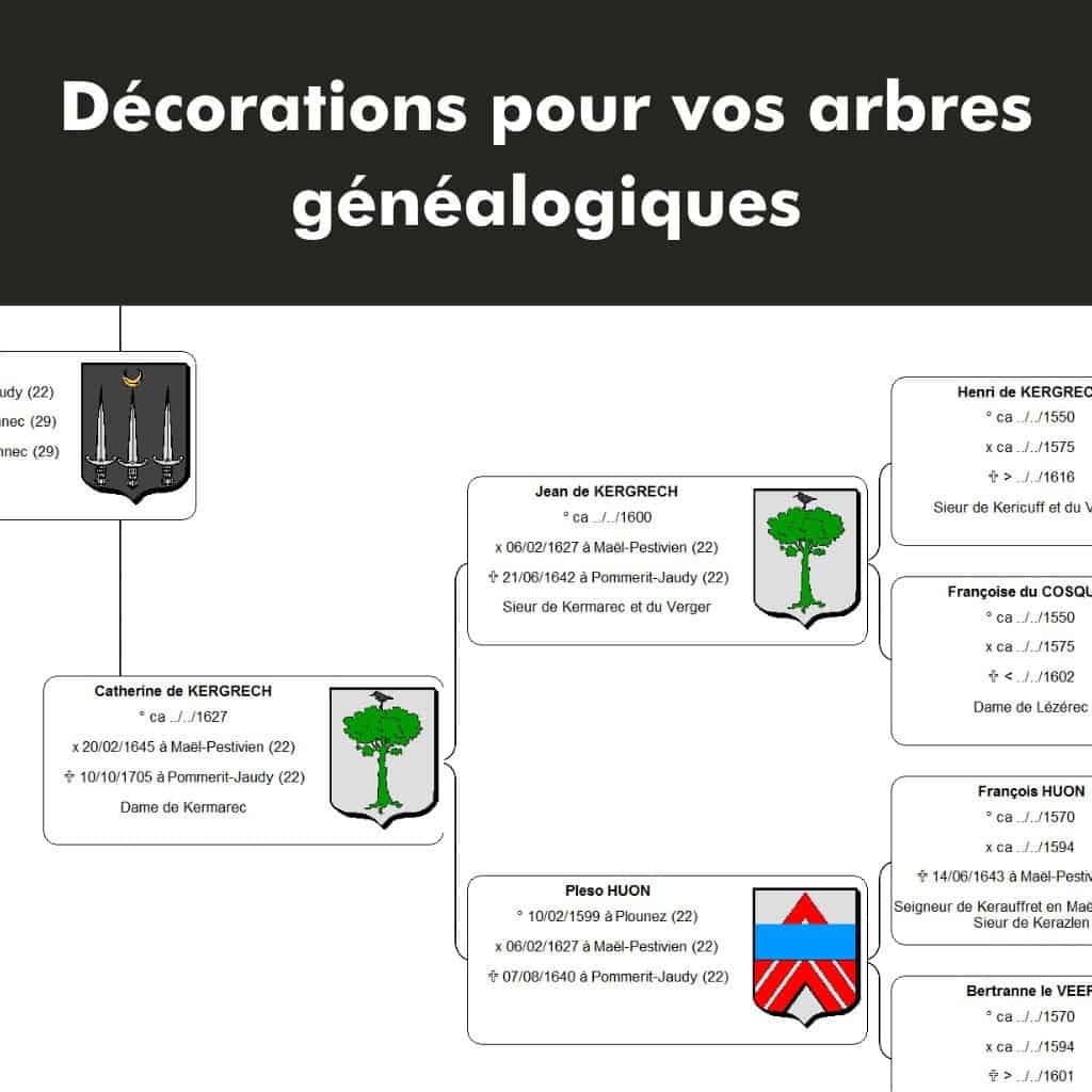 Héraldique : Décorations pour vos arbres généalogiques