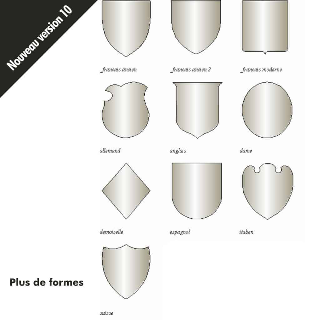 Héraldique : Formes des blasons