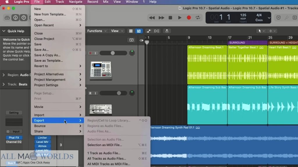 Logic Pro X 10.7.2 pour macOS Téléchargement gratuit