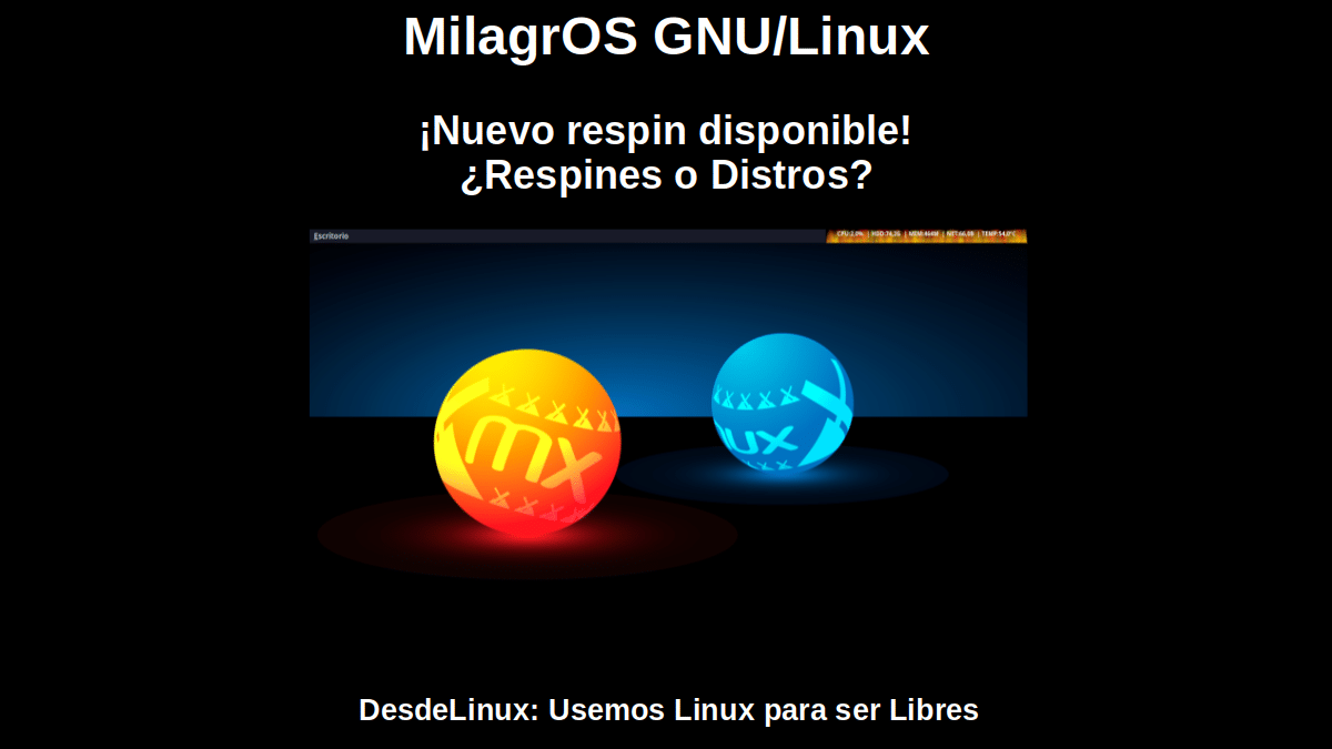 MilagrOS GNU/Linux : ¡Nouveau respin disponible !  ¿Respines o Distros ?