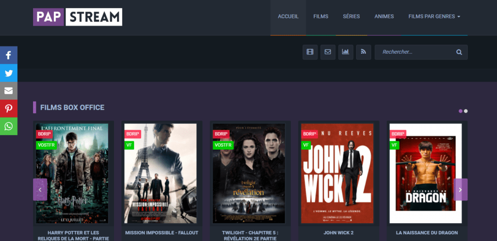 Papstream, Film Streaming gratuit