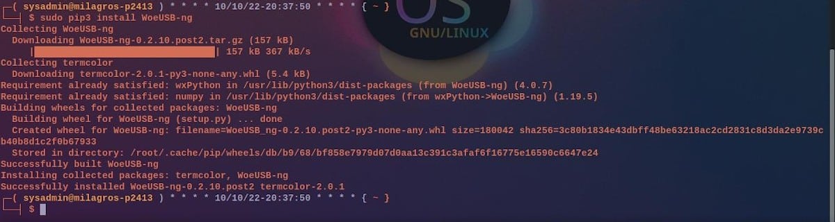 Installation et utilisation de WoeUSB-ng sur GNU/Linux - 1