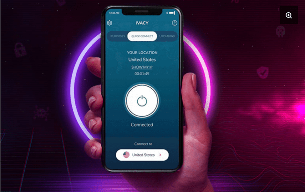 Ivacy VPN sur mobile
