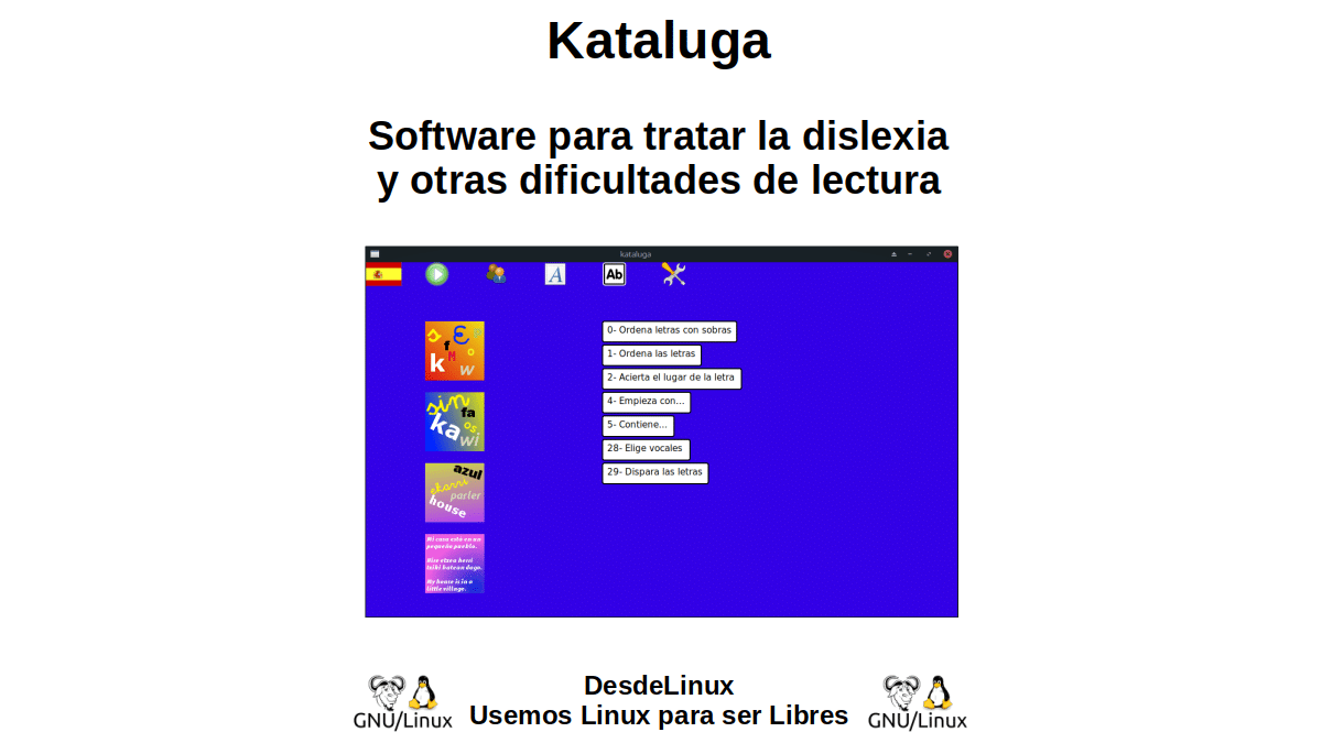 Kataluga : Logiciel pour traiter la dislexie et d'autres difficultés de lecture