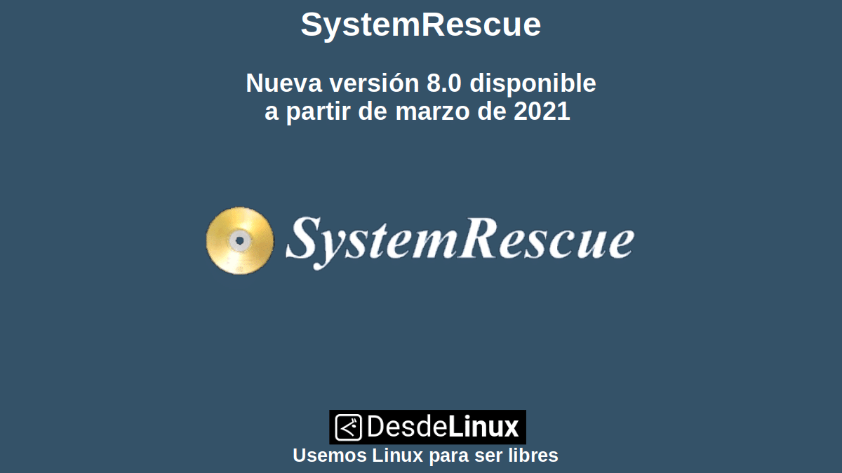 SystemRescue : Nouvelle version 8.0 disponible à partir de mars 2021