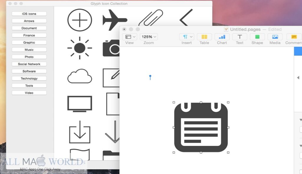 Glyph Icon Collection 1.0 pour macOS Téléchargement gratuit