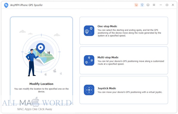 AnyMP4 iPhone GPS Spoofer pour macOS Téléchargement gratuit