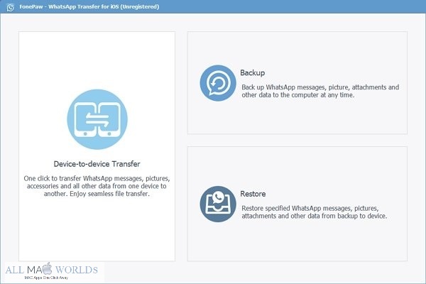 FonePaw WhatsApp Transfer pour iOS en téléchargement gratuit
