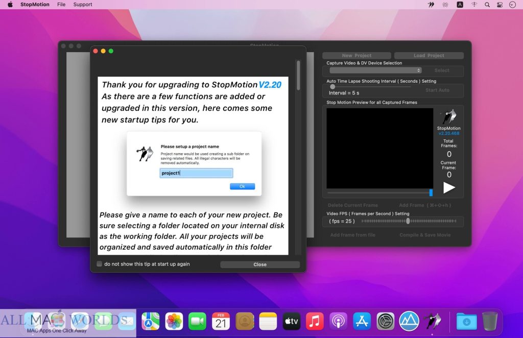 StopMotion 2 pour macOS Téléchargement gratuit