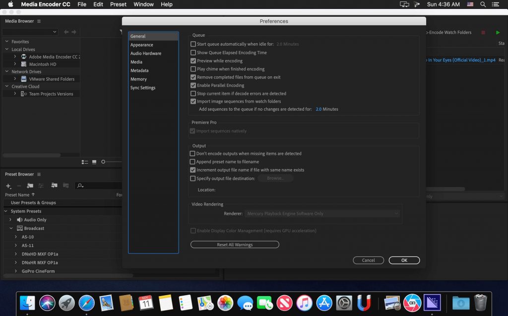 Adobe Media Encoder 2021 pour macOS Téléchargement gratuit