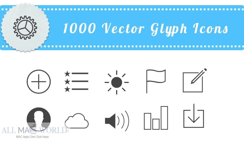 Collection d'icônes de glyphe 1.0 pour Mac Téléchargement gratuit
