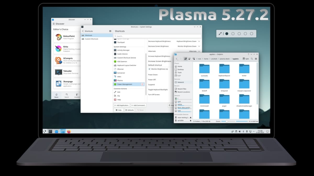 Plasma 5.27.2 arrive avec de nombreux changements et correctifs