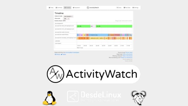 ActivityWatch: Una app para rastrear la actividad de un ordenador