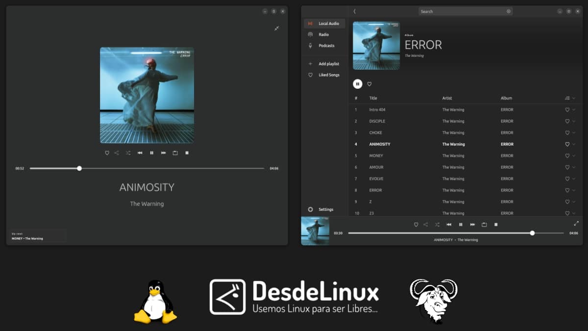 MusicPod : un lecteur conçu en Flutter pour Ubuntu