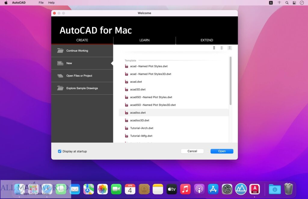 Autodesk AutoCAD 2024 UB2 pour Mac Téléchargement gratuit