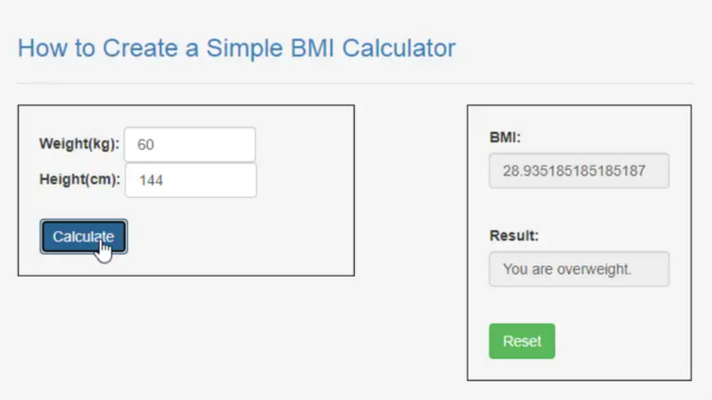 Comment créer un calculateur d'IMC simple en JavaScript
