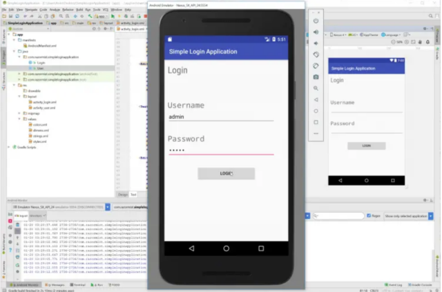 Création d'une application de connexion Android simple
