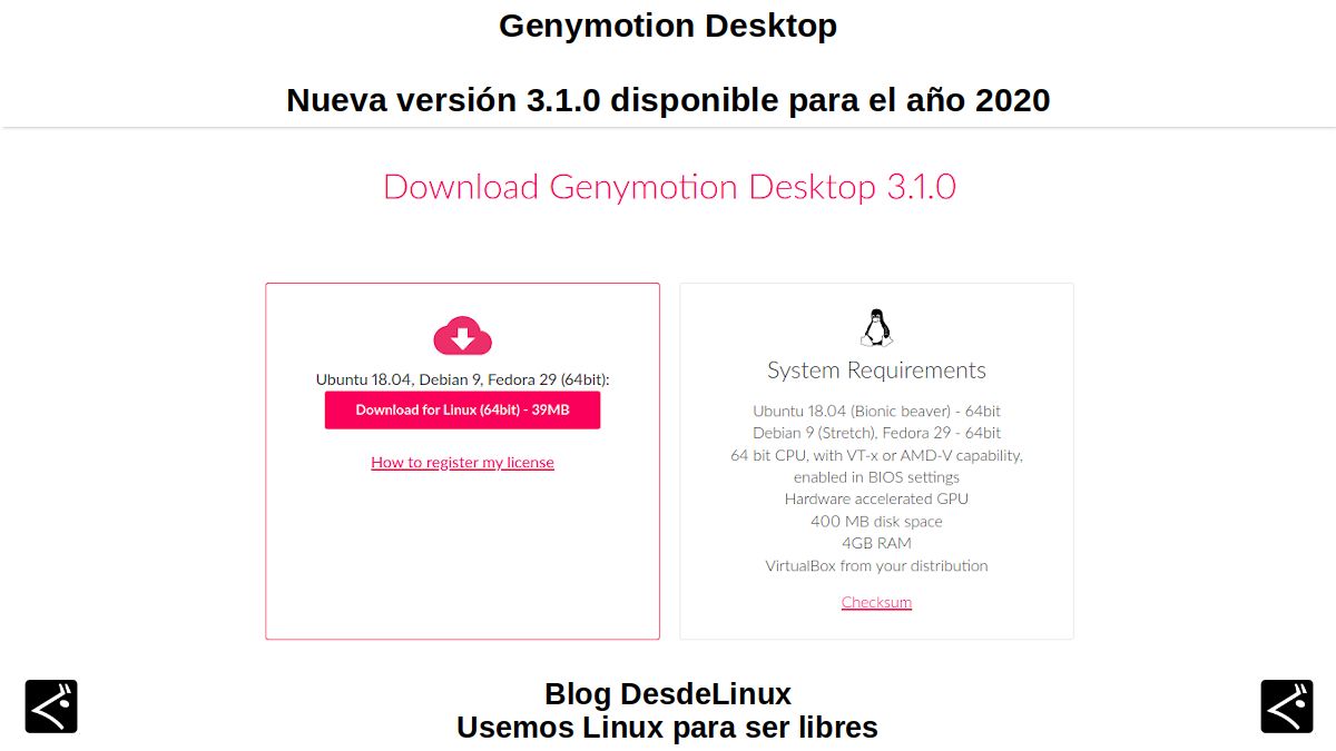 Genymotion Desktop : Nouvelle version 3.1.0 disponible pour l'année 2020