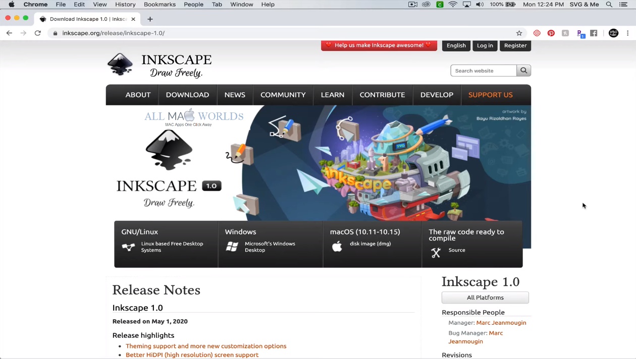 Téléchargement gratuit d'Inkscape pour Mac 